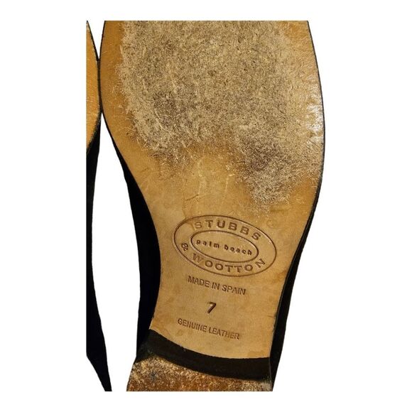 SOLD!!! STUBBS & WOOTTON Embroidered Velvet Loafers - Size 7 - Picture 6 of 6